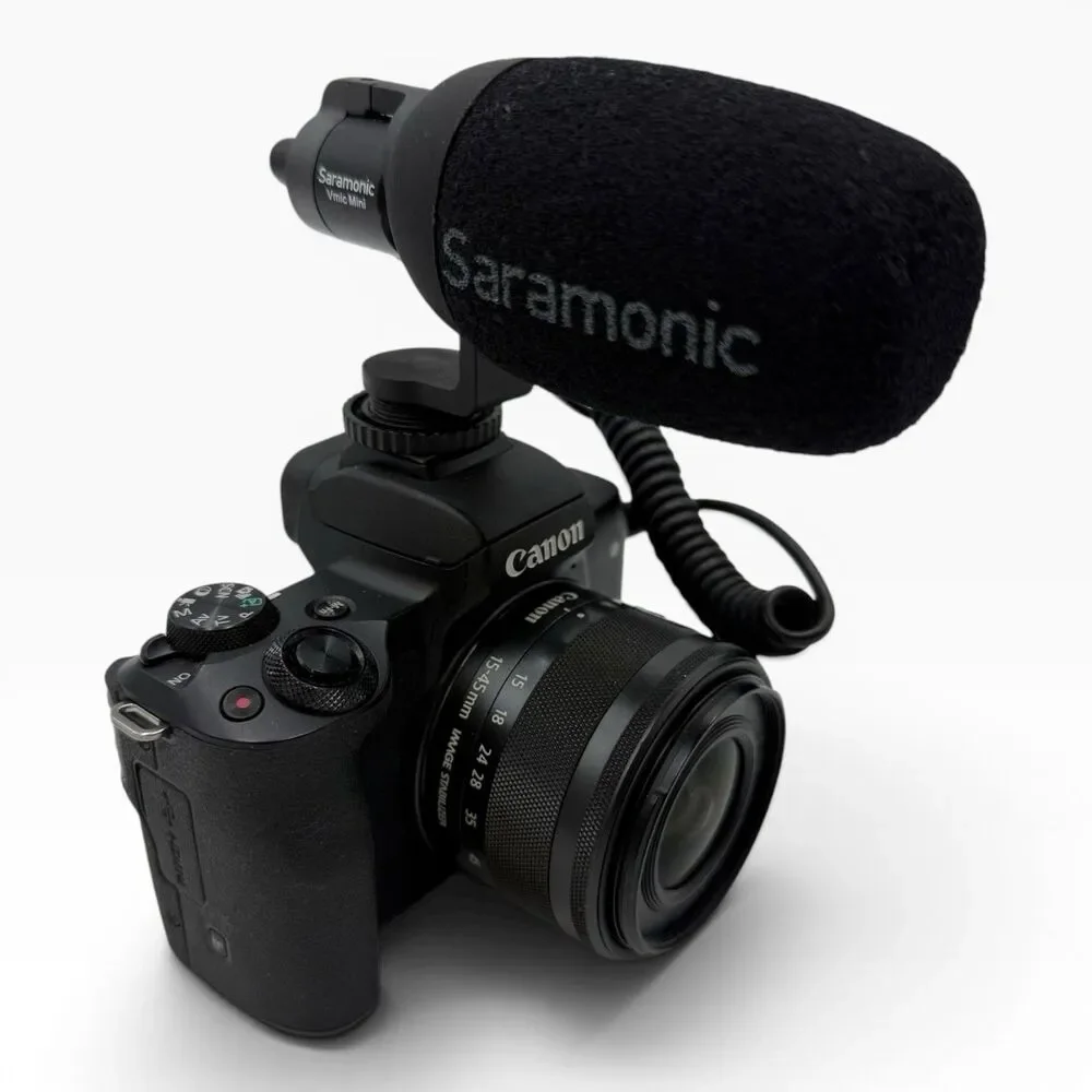 Canon EOS M50 Kit with 15-45mm Lens W Mic Memory Card
